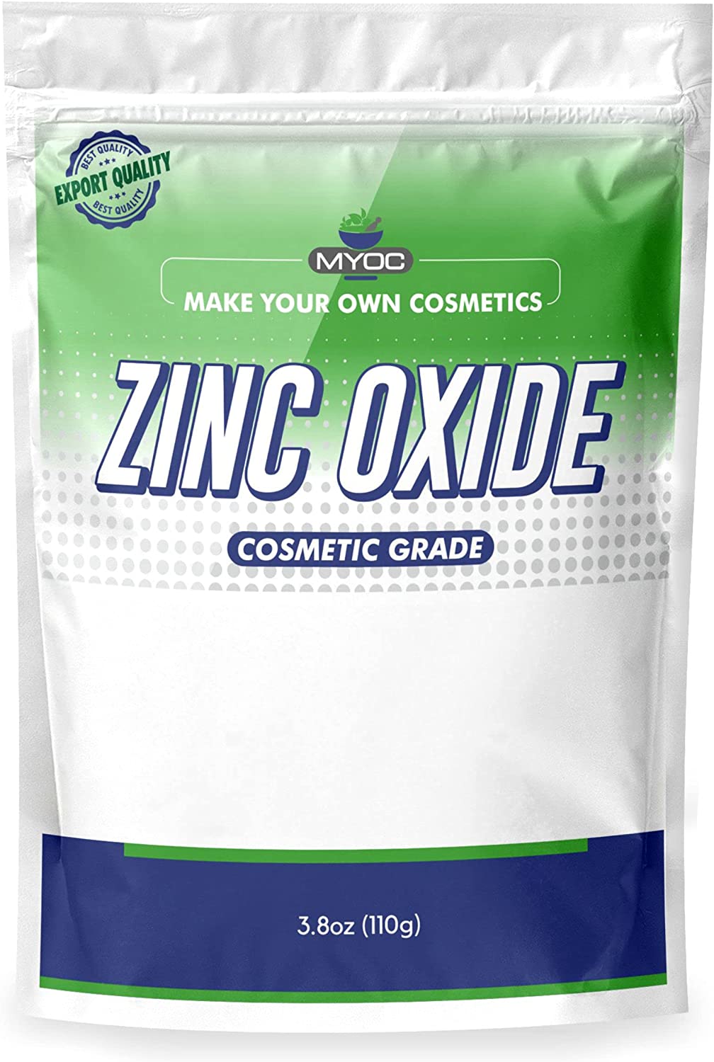 Salvia Cosmetic Raw Material,United States 110 gram Myoc White Zinc Oxide Powder for Skin